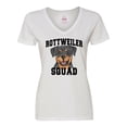 thumbnail image 1 of Inktastic Dog Rottweiler Squad Women's V-Neck T-Shirt, 1 of 5