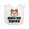 thumbnail image 1 of Inktastic Dog Shiba Inu Squad Boys or Girls Baby Bib, 1 of 4