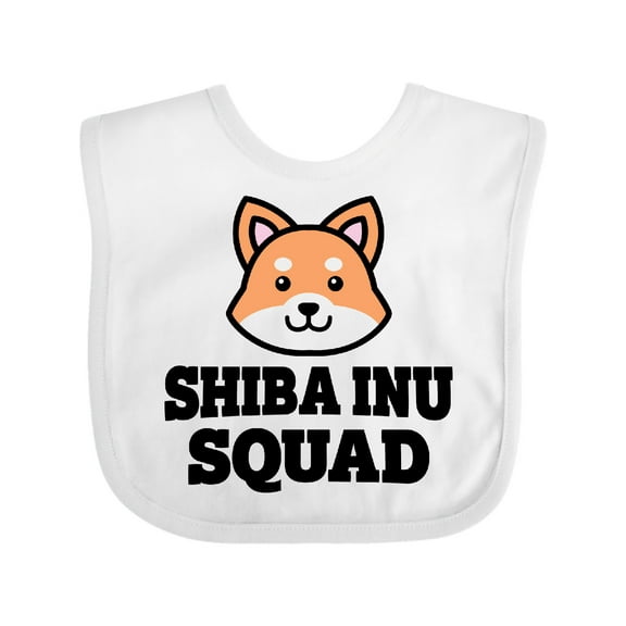 Inktastic Dog Shiba Inu Squad Boys or Girls Baby Bib