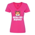 thumbnail image 1 of Inktastic Dog Shiba Inu Squad Women's V-Neck T-Shirt, 1 of 5