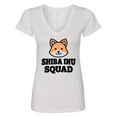 thumbnail image 1 of Inktastic Dog Shiba Inu Squad Women's V-Neck T-Shirt, 1 of 5