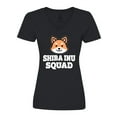 thumbnail image 1 of Inktastic Dog Shiba Inu Squad Women's V-Neck T-Shirt, 1 of 5