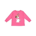 thumbnail image 1 of Inktastic Dog with Ear Up Boys or Girls Long Sleeve Toddler T-Shirt, 1 of 5