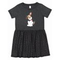 thumbnail image 1 of Inktastic Dog with Ear Up Girls Toddler Dress, 1 of 5