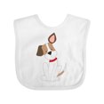 thumbnail image 1 of Inktastic Dog with ear up Boys or Girls Baby Bib, 1 of 4