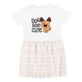thumbnail image 1 of Inktastic Doggone Cute Happy Puppy Girls Toddler Dress, 1 of 5