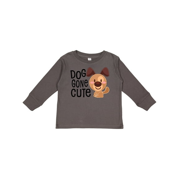 Inktastic Doggone Cute- happy puppy Boys or Girls Long Sleeve Toddler T-Shirt
