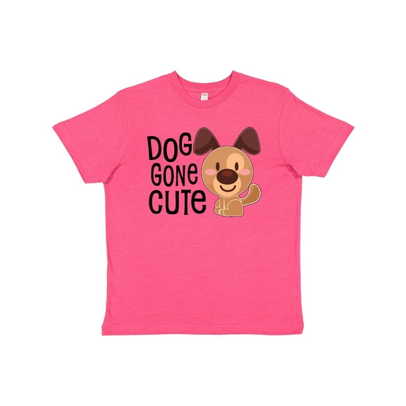 Inktastic Doggone Cute- happy puppy Youth T-Shirt
