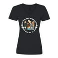 thumbnail image 1 of Inktastic Dogs Make Me Happy, Hoomans Not So Much-Cute Dog Family Women's V-Neck T-Shirt, 1 of 5