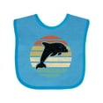 thumbnail image 1 of Inktastic Dolphin Cute Beach and Vacation Boys or Girls Baby Bib, 1 of 4