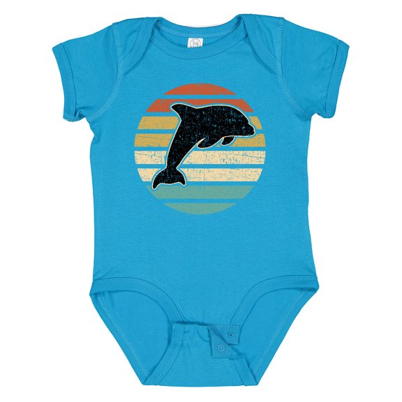 Inktastic Dolphin Cute Beach and Vacation Boys or Girls Baby Bodysuit