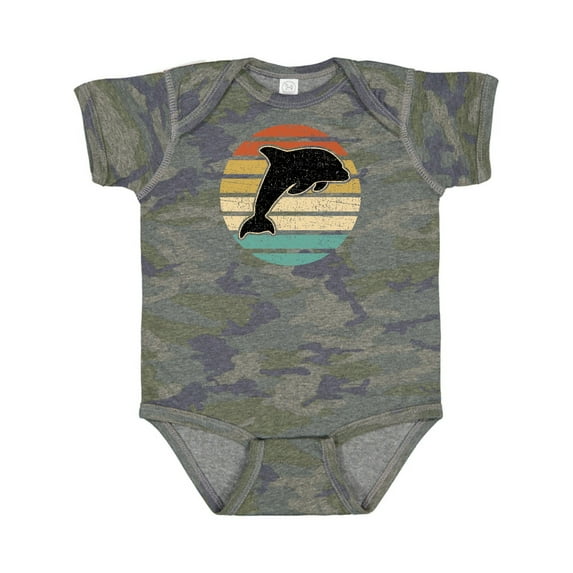 Inktastic Dolphin Cute Beach and Vacation Boys or Girls Baby Bodysuit