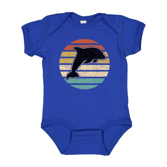 Inktastic Dolphin Cute Beach and Vacation Boys or Girls Baby Bodysuit