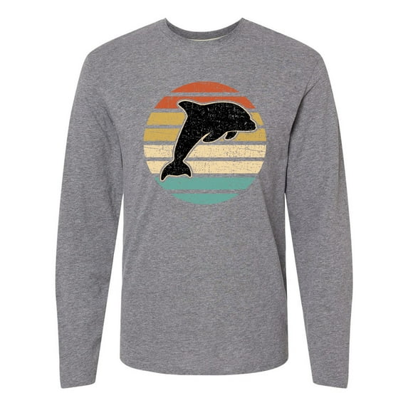 Inktastic Dolphin Cute Beach and Vacation Long Sleeve T-Shirt