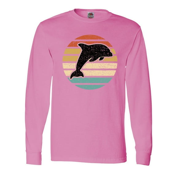 Inktastic Dolphin Cute Beach and Vacation Long Sleeve T-Shirt