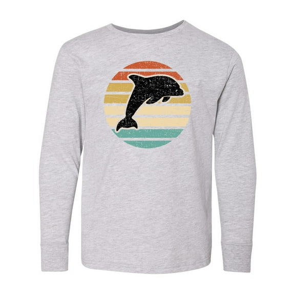Inktastic Dolphin Cute Beach and Vacation Long Sleeve Youth T-Shirt