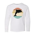thumbnail image 1 of Inktastic Dolphin Cute Beach and Vacation Long Sleeve Youth T-Shirt, 1 of 5