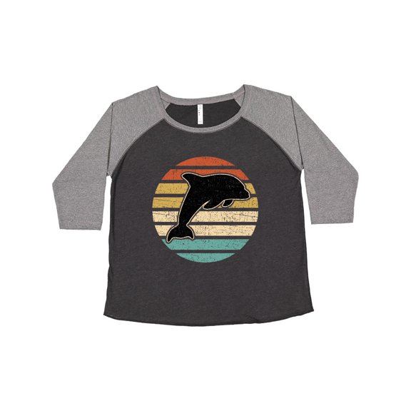 Inktastic Dolphin Cute Beach and Vacation Women's Plus Size T-Shirt