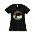 thumbnail image 1 of Inktastic Dolphin Cute Beach and Vacation Women's Plus Size V-Neck T-Shirt, 1 of 5