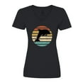 thumbnail image 1 of Inktastic Dolphin Cute Beach and Vacation Women's V-Neck T-Shirt, 1 of 5