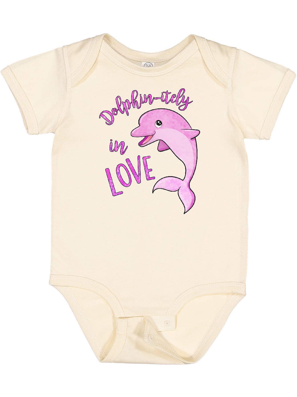 Inktastic Dolphin-itely in Love Cute Pink Dolphin Boys or Girls