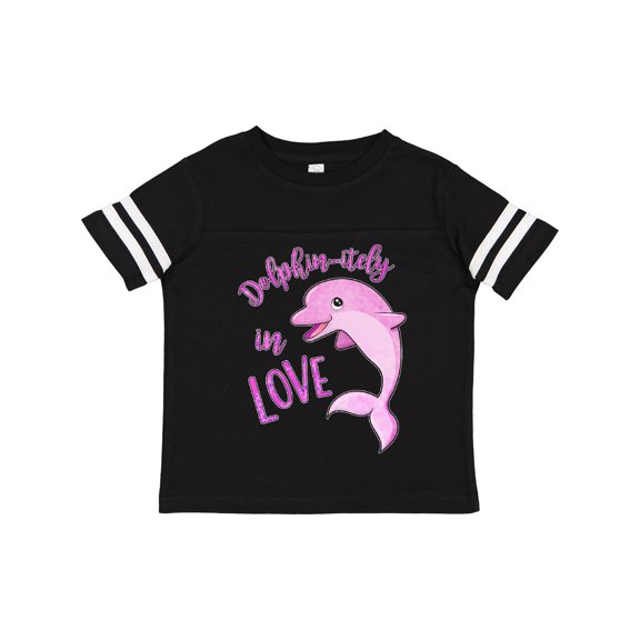 Inktastic Dolphin-itely in Love Cute Pink Dolphin Boys or Girls Toddler T-Shirt