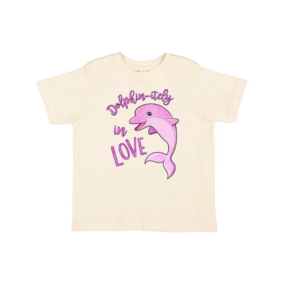 Inktastic Dolphin-itely in Love Cute Pink Dolphin Boys or Girls Toddler T-Shirt