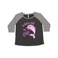 thumbnail image 1 of Inktastic Dolphin-itely in Love- cute pink dolphin Women's Plus Size T-Shirt, 1 of 5