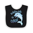 thumbnail image 1 of Inktastic Dolphin-itely the Cutest Boys or Girls Baby Bib, 1 of 4