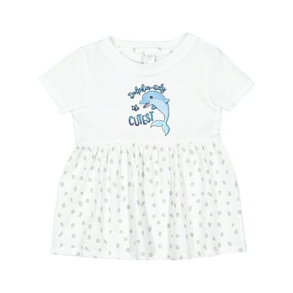 Inktastic Dolphin-itely the Cutest Girls Baby Dress