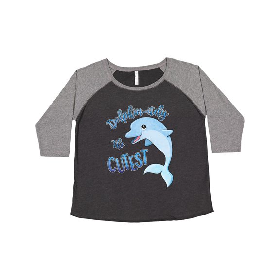 Inktastic Dolphin-itely the Cutest Women's Plus Size T-Shirt
