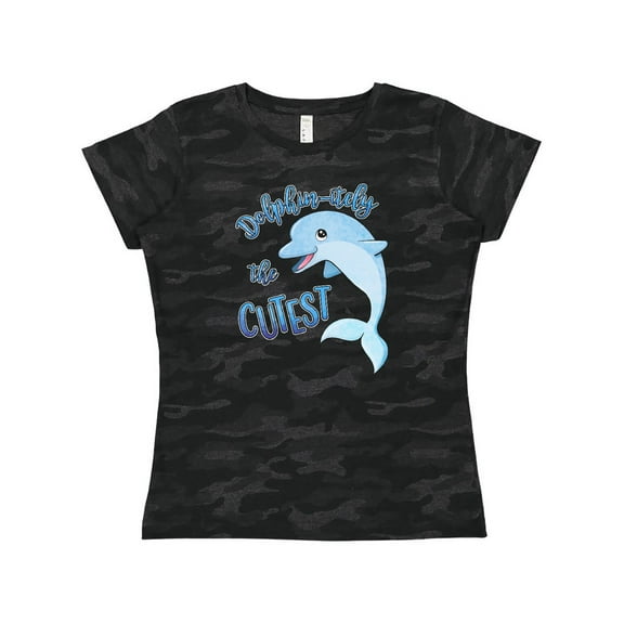 Inktastic Dolphin-itely the Cutest Women's T-Shirt