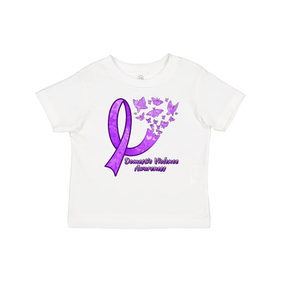 Inktastic Domestic Violence Awareness Butterflies Boys or Girls Baby T-Shirt