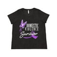 thumbnail image 1 of Inktastic Domestic Violence Survivor with Butterfly Women's Plus Size T-Shirt, 1 of 5