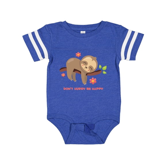 Inktastic Don't Hurry Sloth Girls Baby Bodysuit