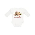 thumbnail image 1 of Inktastic Don't Hurry Sloth Girls Long Sleeve Baby Bodysuit, 1 of 5