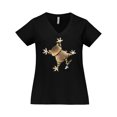 thumbnail image 1 of Inktastic Don't Let the Cat out Women's Plus Size V-Neck T-Shirt, 1 of 5