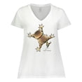 thumbnail image 1 of Inktastic Don't Let the Cat out Women's Plus Size V-Neck T-Shirt, 1 of 5