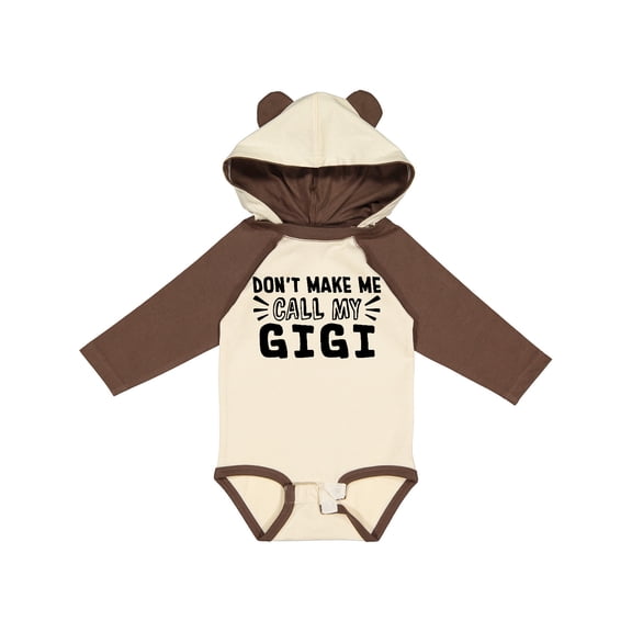 Inktastic Don't Make Me Call My Gigi Boys or Girls Long Sleeve Baby Bodysuit