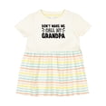 thumbnail image 1 of Inktastic Don't Make Me Call My Grandpa Girls Baby Dress, 1 of 5