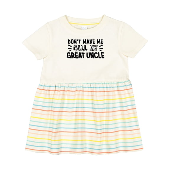 Inktastic Don't Make Me Call My Great Uncle Girls Baby Dress