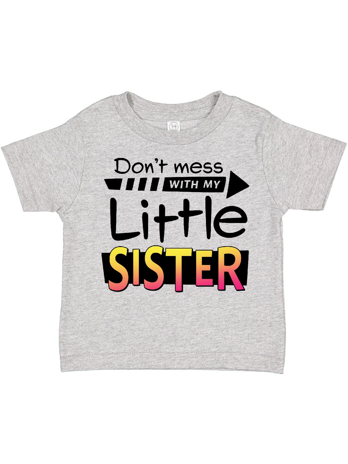 Inktastic Don't Mess with My Little Sister Boys or Girls Toddler T ...