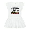 thumbnail image 1 of Inktastic Don't Mess with My Little Sister Girls Toddler Dress, 1 of 5