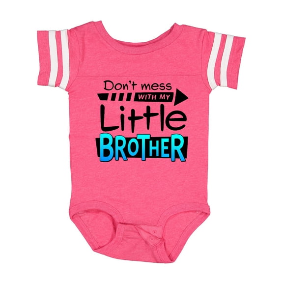 Inktastic Don't Mess with my Little Brother Boys or Girls Baby Bodysuit