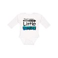 thumbnail image 1 of Inktastic Don't Mess with my Little Brother Boys or Girls Long Sleeve Baby Bodysuit, 1 of 5