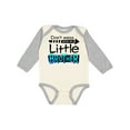 thumbnail image 1 of Inktastic Don't Mess with my Little Brother Boys or Girls Long Sleeve Baby Bodysuit, 1 of 5