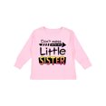 thumbnail image 1 of Inktastic Don't Mess with my Little Sister Boys or Girls Long Sleeve Toddler T-Shirt, 1 of 5