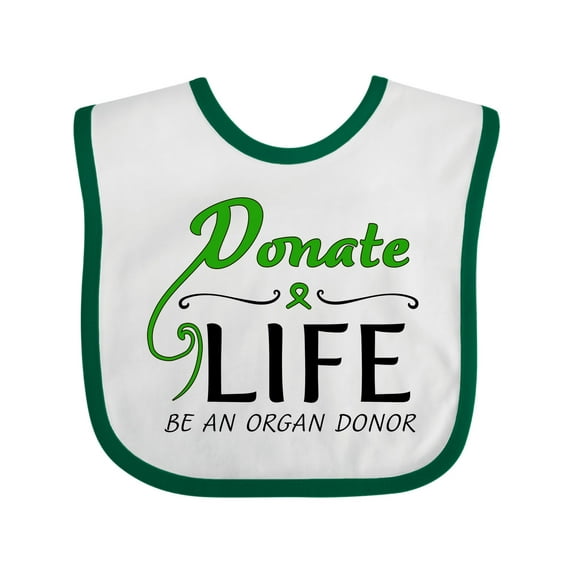 Inktastic Donate Life-Be an Organ Donor Boys or Girls Baby Bib