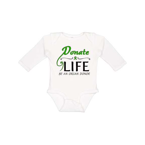 Inktastic Donate Life-Be an Organ Donor Boys or Girls Long Sleeve Baby Bodysuit