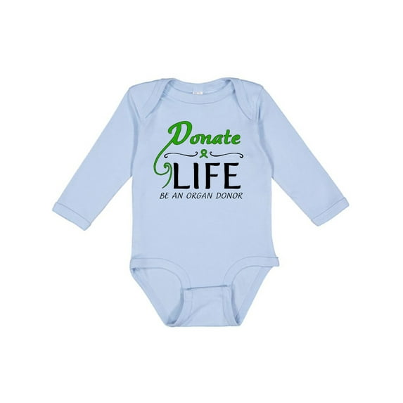 Inktastic Donate Life-Be an Organ Donor Boys or Girls Long Sleeve Baby Bodysuit